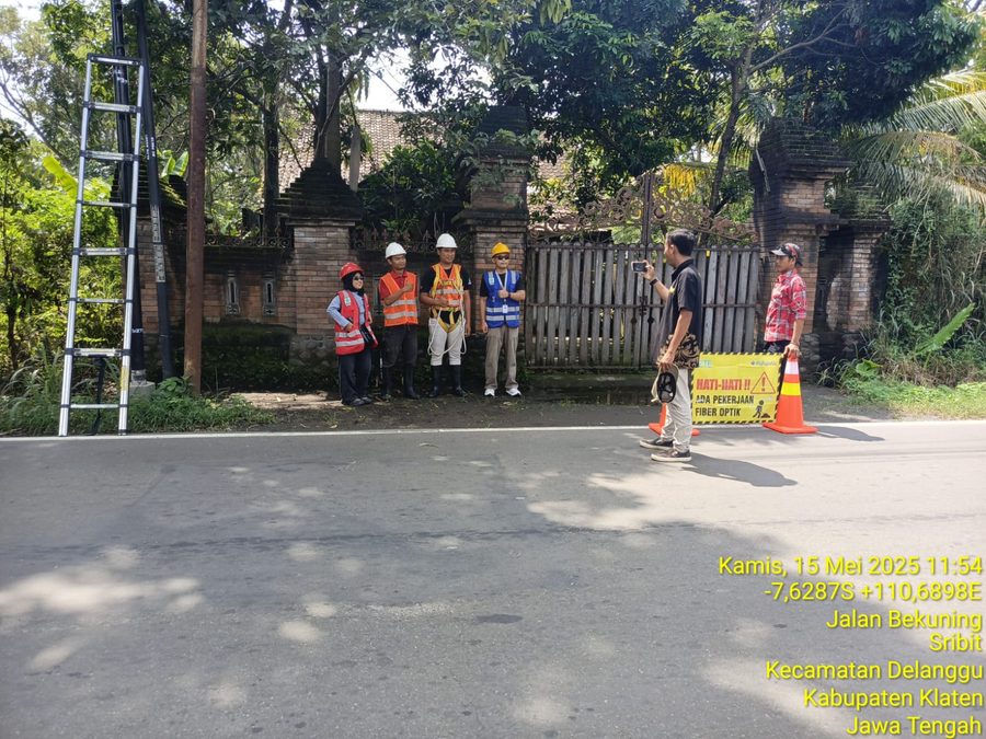Survei lokasi proyek di Klaten
